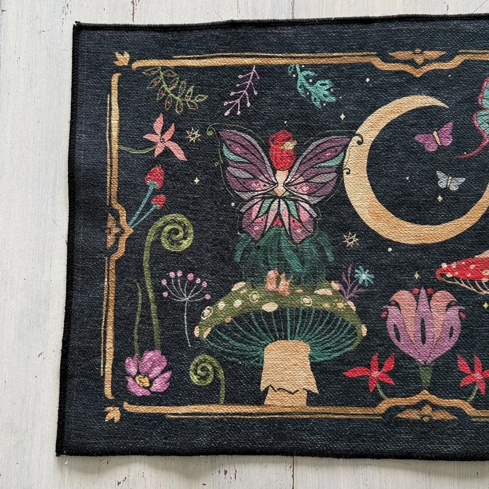 Evergreen Fairy and Mushroom Indoor/Outdoor Mat - New